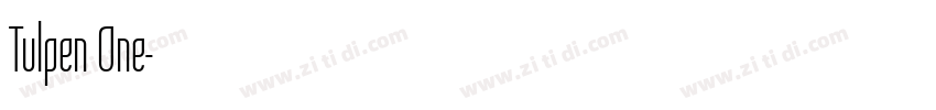 Tulpen One字体转换